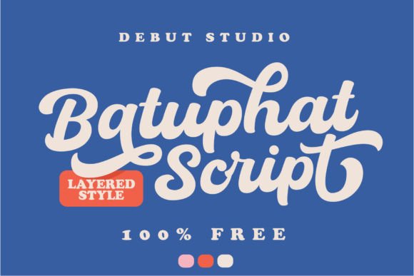 Batuphat: A Confident, Contemporary Script Font Built for Impact