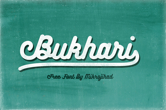 Bukhari Script: A Bold Monoline Cursive Font That Elevates Authentic Hand-Drawn Expression