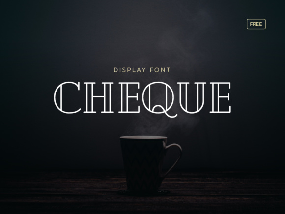 Cheque: A Display Font Designed for Impact and Clarity