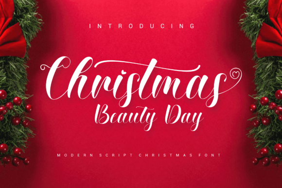 Christmas Beauty Day: A Handwritten Font for Purposeful Design Workflows