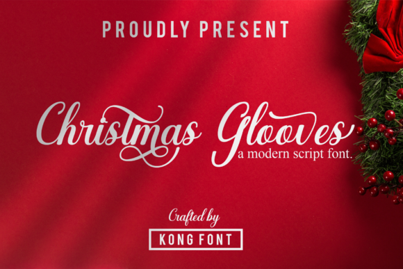 Christmas Glooves: Playful & Polished Script Font