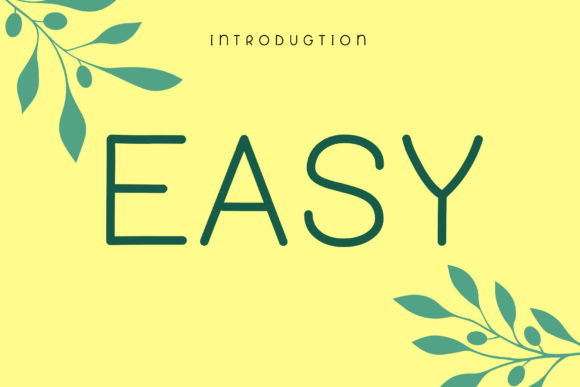 Easy: Clean, Confident Display Typography