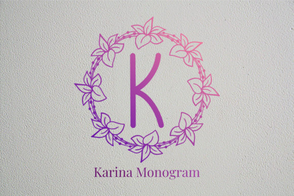 Karina Monogram: A Charming Decorative Font for Modern Creativity