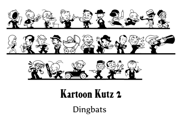 Kartoon Kutz 2: Retro Dingbats That Spark Joy