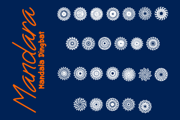 Mandara: The Handcrafted Dingbats Font That Brings Mandalas to Life