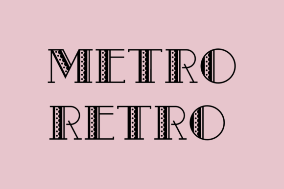Metro Retro: A Playful, Versatile Font for Everyday Creativity