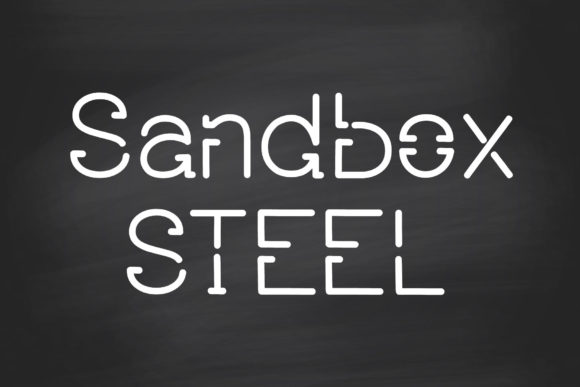 Sandbox Steel Font Evaluation