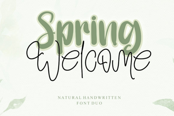 Spring Welcome Font Evaluation