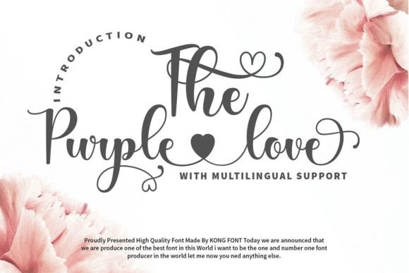 The Purple Love Font: A Playful Handwritten Typeface for Modern Creatives